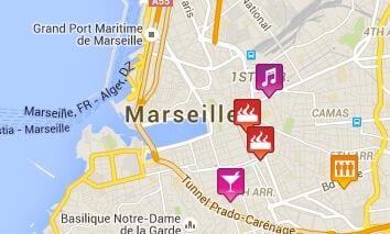 bản đồ của Marseille