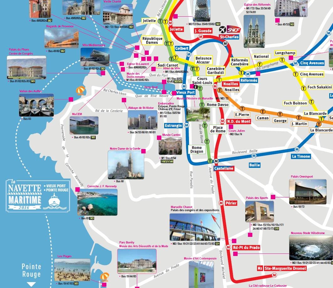 bản đồ của Marseille đài