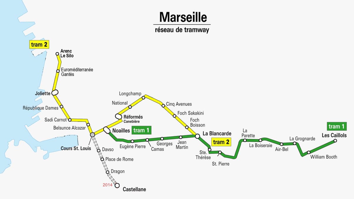bản đồ của Marseille trâm