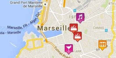 Bản đồ của Marseille 