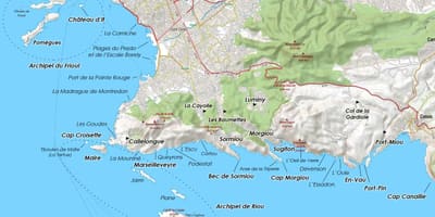 Địa lý bản đồ của Marseille