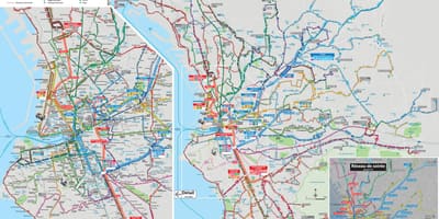 Marseille tuyến xe buýt bản đồ