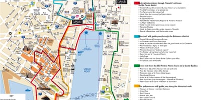 Bản đồ du lịch của Marseille, pháp