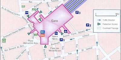 Marseille ga bản đồ