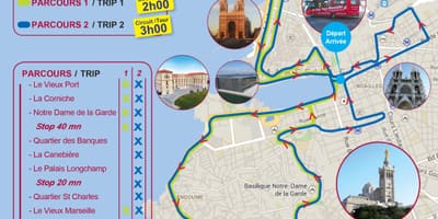 Nhảy lên nhảy ra khỏi xe bus, Marseille, pháp bản đồ